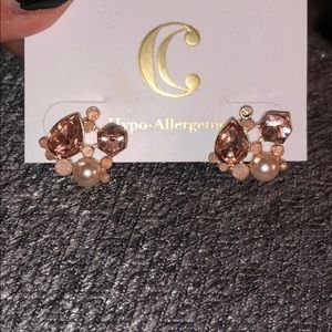 Rose gold earrings